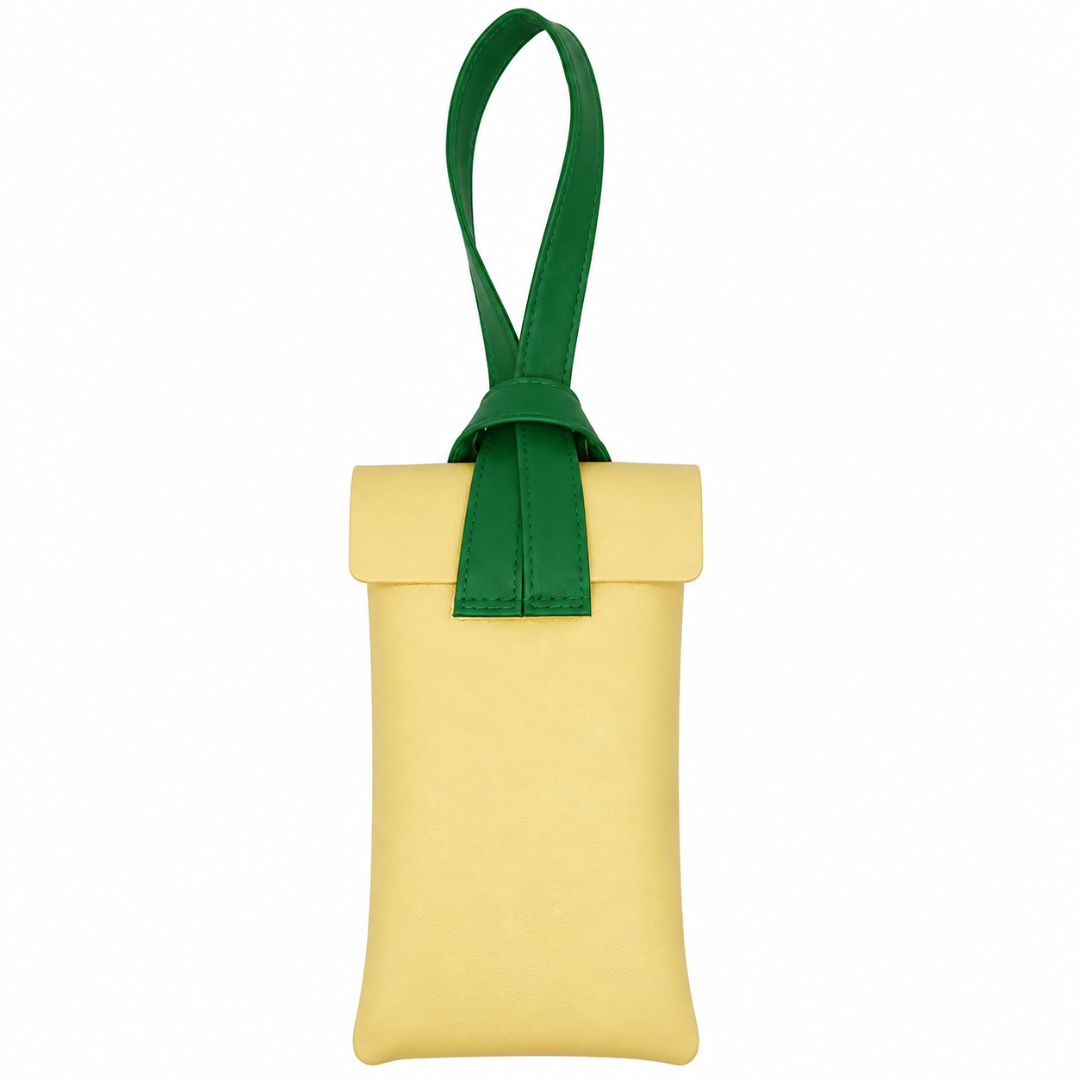 First Lens Zorven Sunglass Case Light Yellow & Green A091