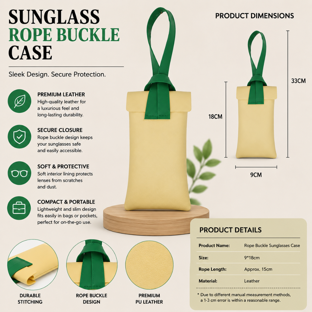 First Lens Zorven Sunglass Case Light Yellow & Green A091