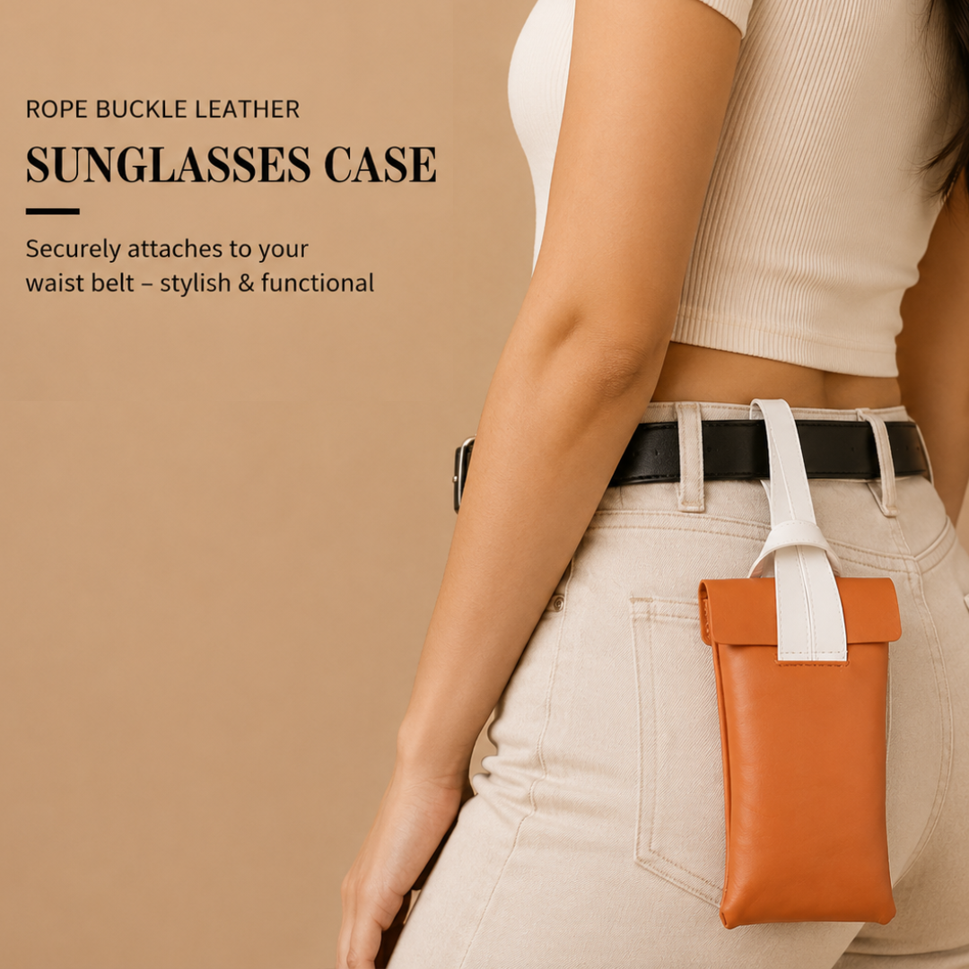 First Lens Zorven Sunglass Case Orange & White A087