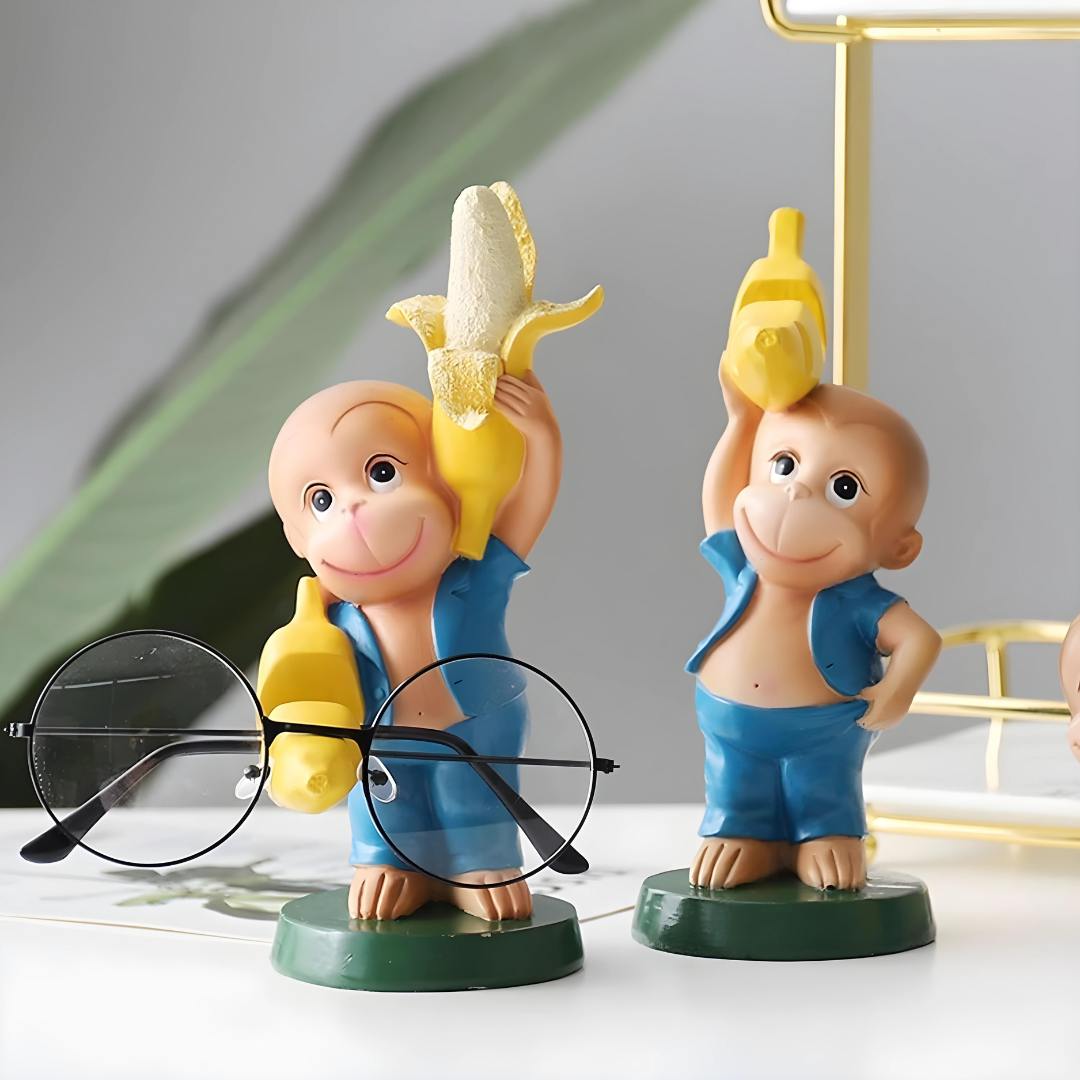 Monkey Shape Spectacle & Sunglasses Stand Holder (Mix Pack of 3) FLC-1