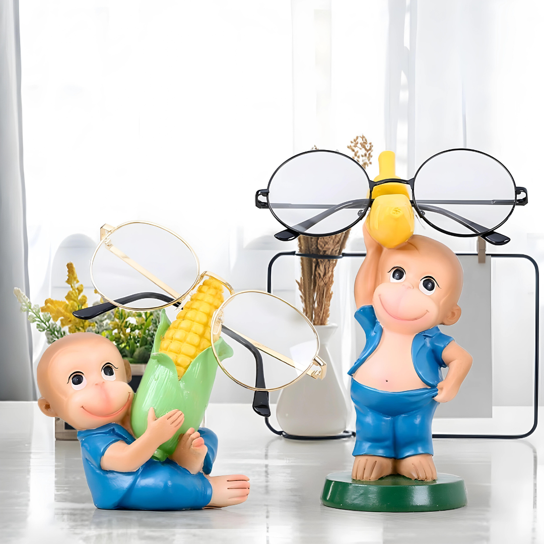 Monkey Shape Spectacle & Sunglasses Stand Holder (Mix Pack of 3) FLC-1