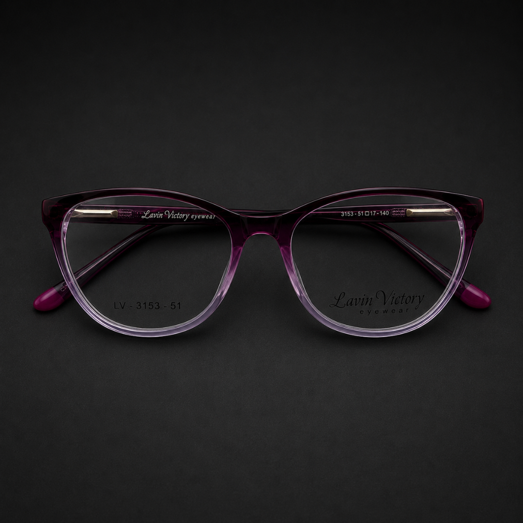 First Lens Nordic Blue Light Computer Glasses Transparent Purple