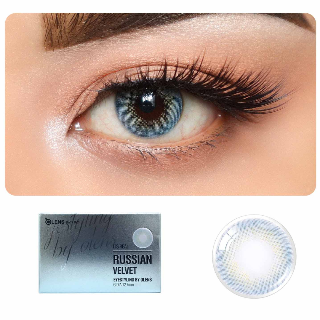 OLENS Russian Velvet Blue Monthly (2 Lens/Box)
