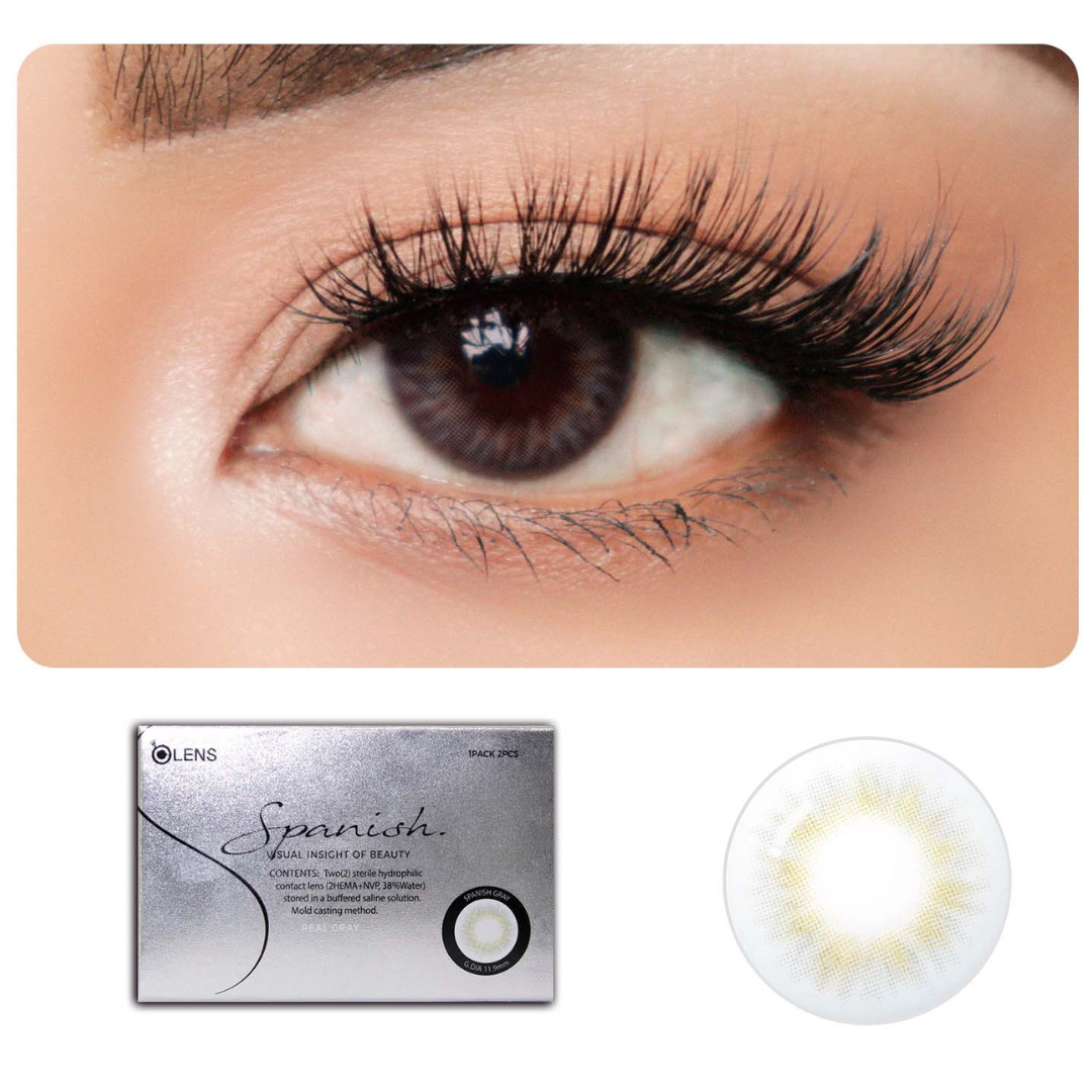 OLENS Spanish Real Gray Monthly (2 Lens/Box)