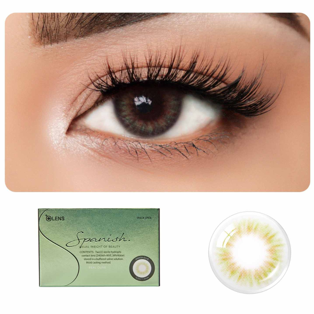 OLENS Spanish Real OLive Monthly (2 Lens/Box)