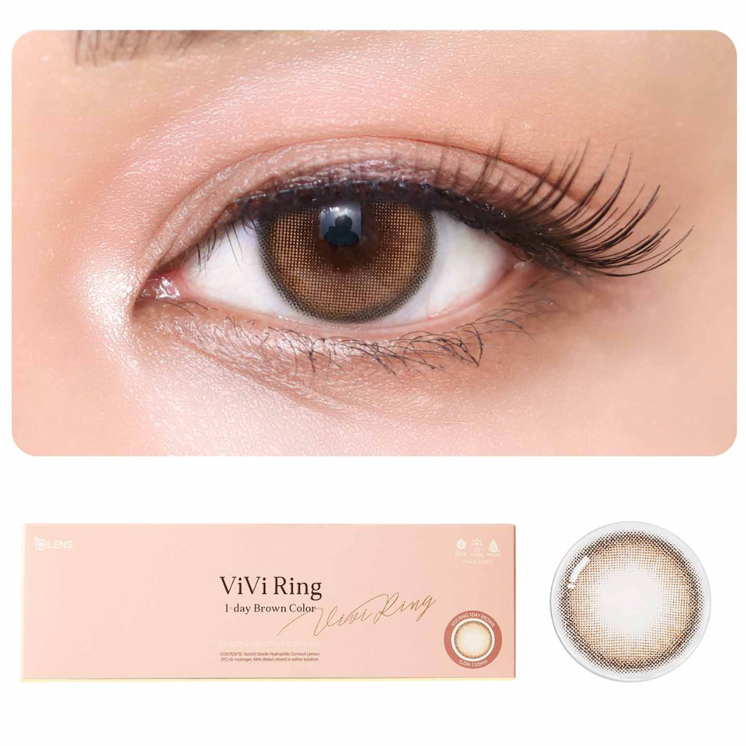 OLENS Viviring Brown One Day (10 Lens/Box)