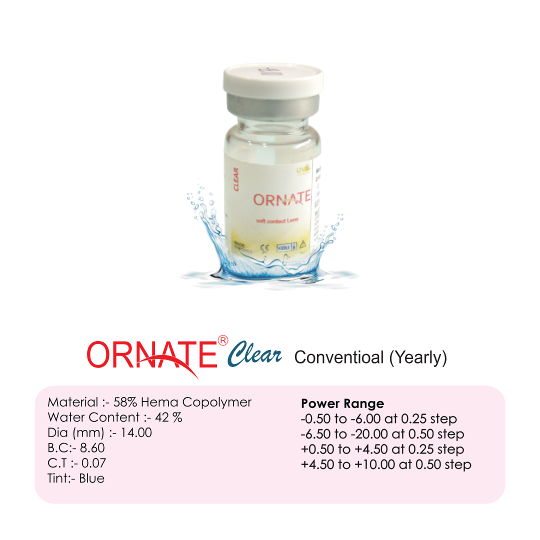 Ornate Toric Yearly Contact Lens (1 lens)