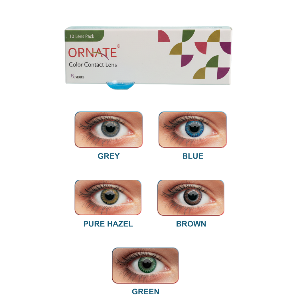 Ornate One Day Power Color RX Contact Lens (10 Lens/Box)