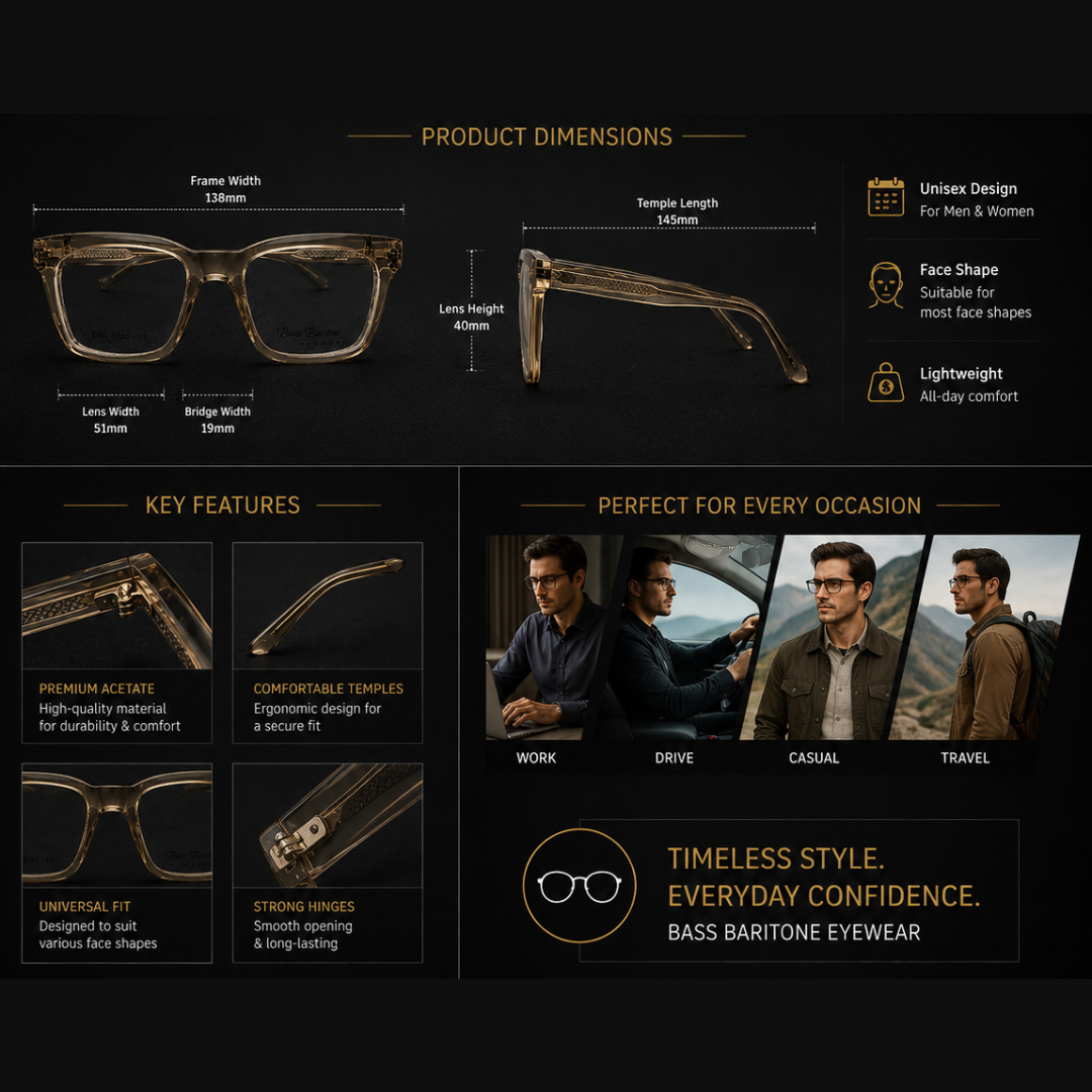 First Lens Oslo Blue Light Computer Glasses – Crystal Smoke