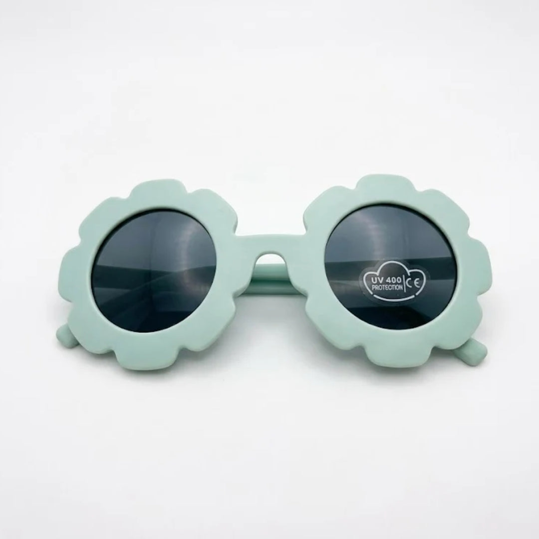 First Lens Charm Customized Kids Sunglasses With Name UV400 Pale Blue - S434