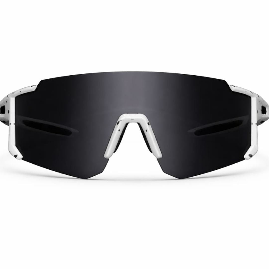First Lens Customized Power Cycling/Running/Sports Sunglasses Uv400 + Polarized-S039 Black White