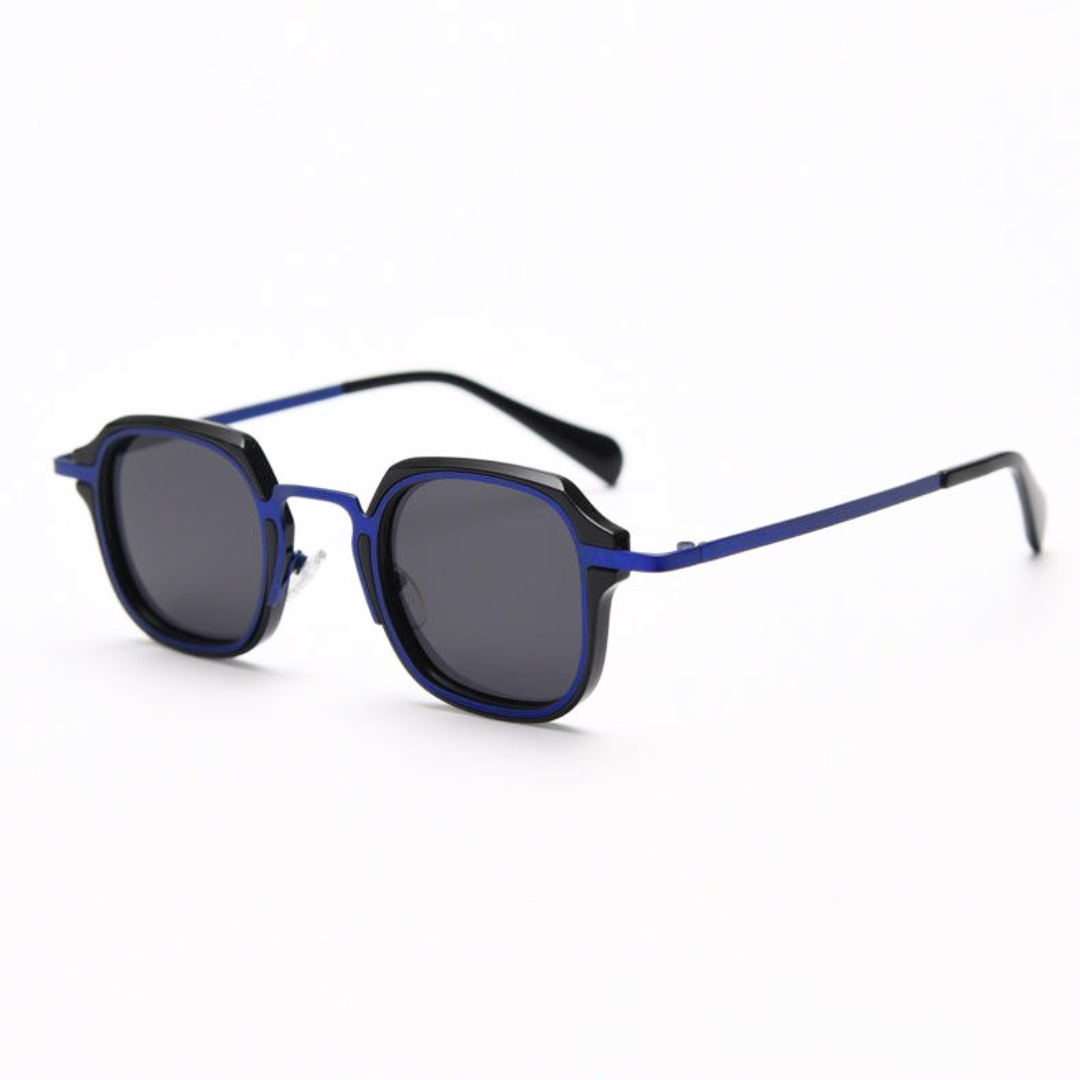 First Lens FRENCH ACCENT RETRO POLARIZED Sunglasses - S062 Blue