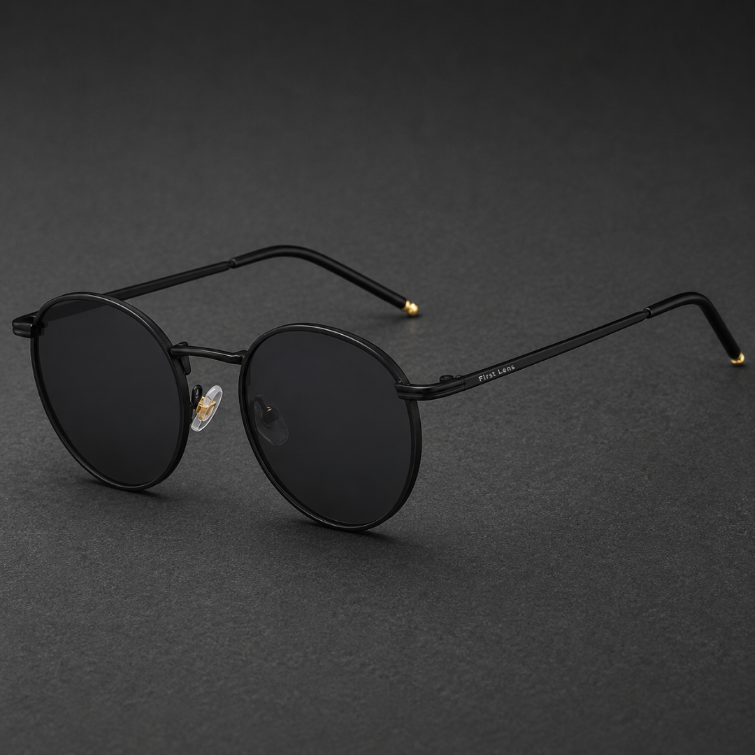 First Lens Ensaimada Sunglass UV400 Black S488