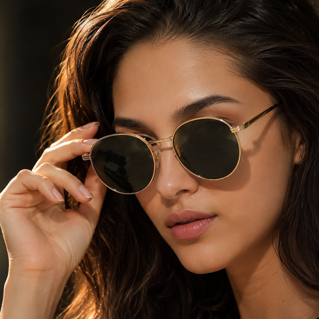 First Lens Ensaimada Sunglasses UV400 Green Black S489
