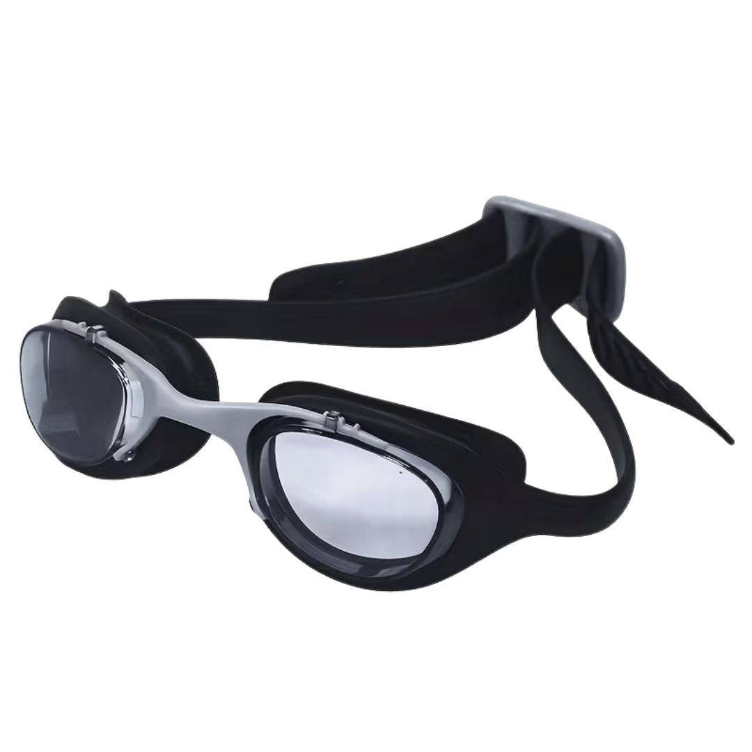 First Lens Adults Swimming Goggles with UV Protection & AntiFog SW018-Black