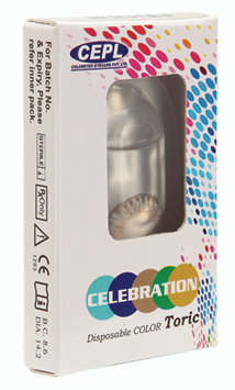 Celebration Monthly Disposable Color Toric (1 Lens/Box)