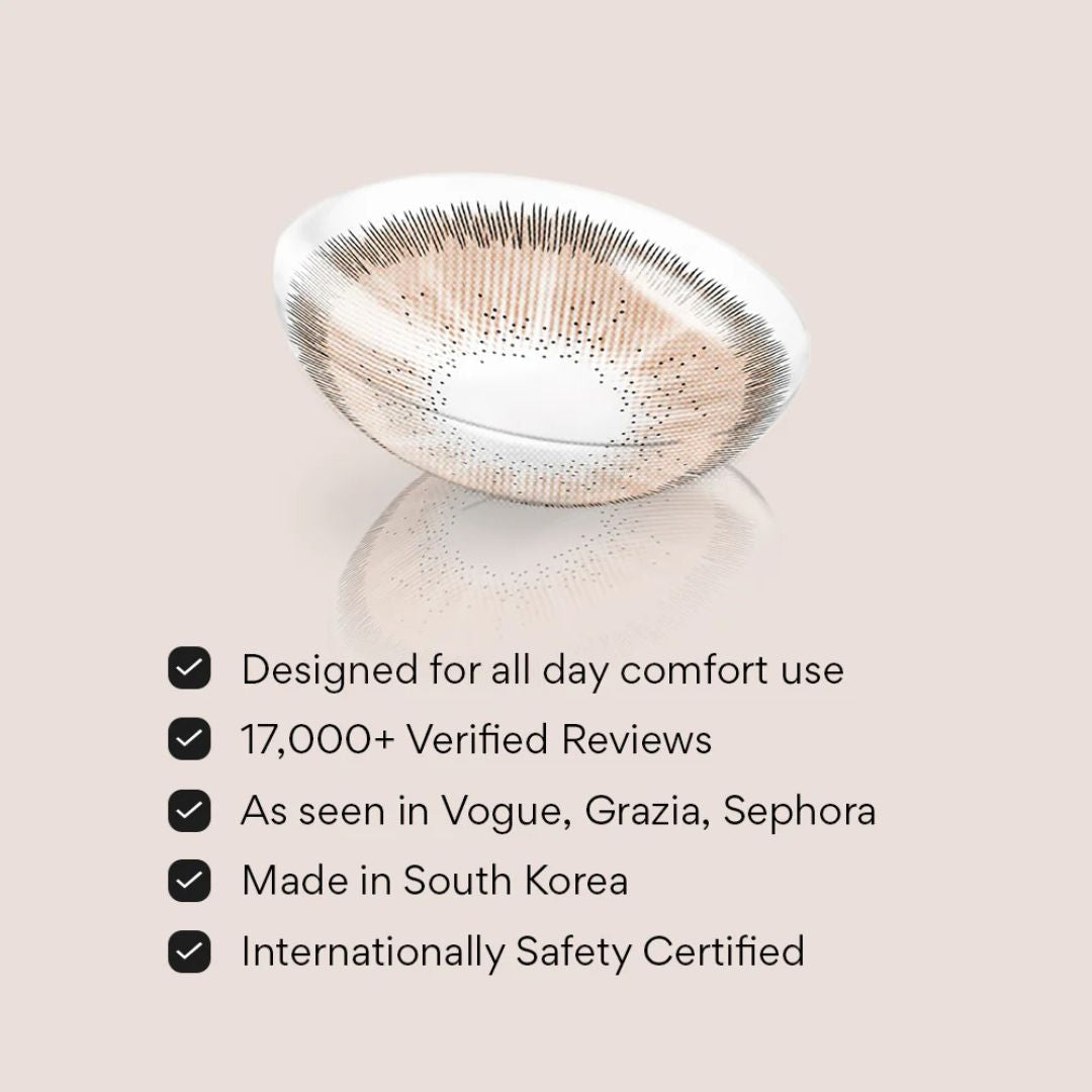 Dark brown eye lenses – Swati Bronze daily disposable