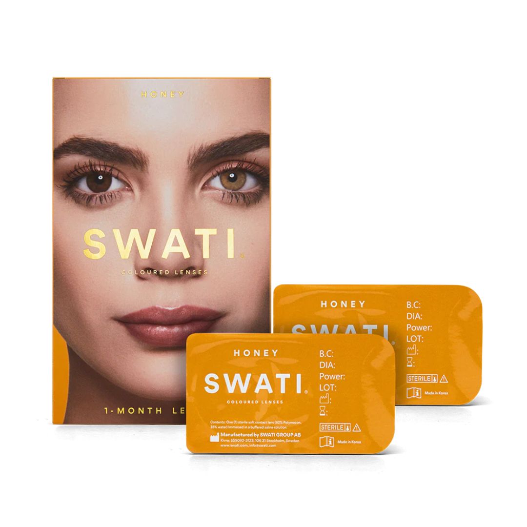 Swati Color Contact Lens - Honey Hazel Brown