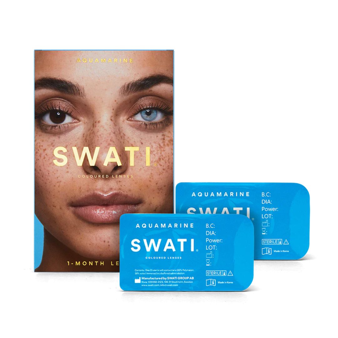 Swati Color Contact Lens - Aquamarine Blue