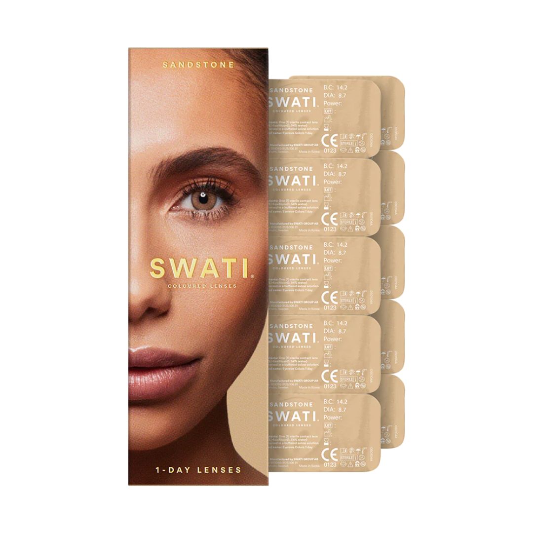 Swati Sandstone light brown daily contact lenses 10 pack