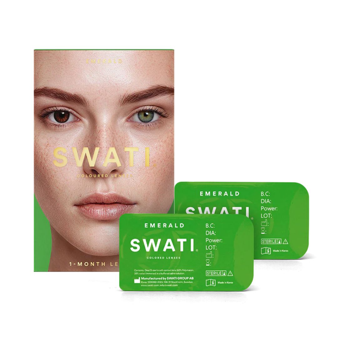Swati Color Contact Lens -Emerald Dark Green