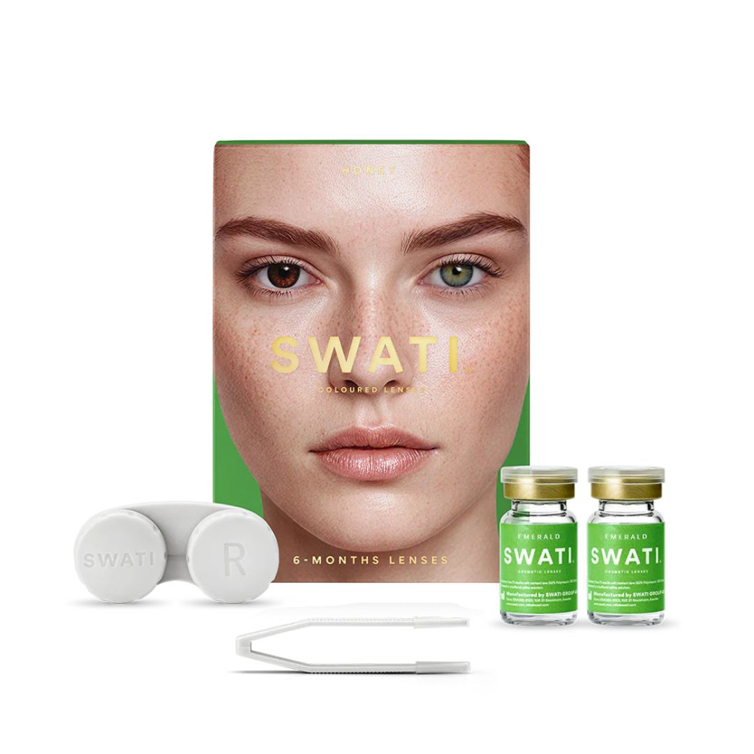 Swati Color Contact Lens -Emerald Dark Green
