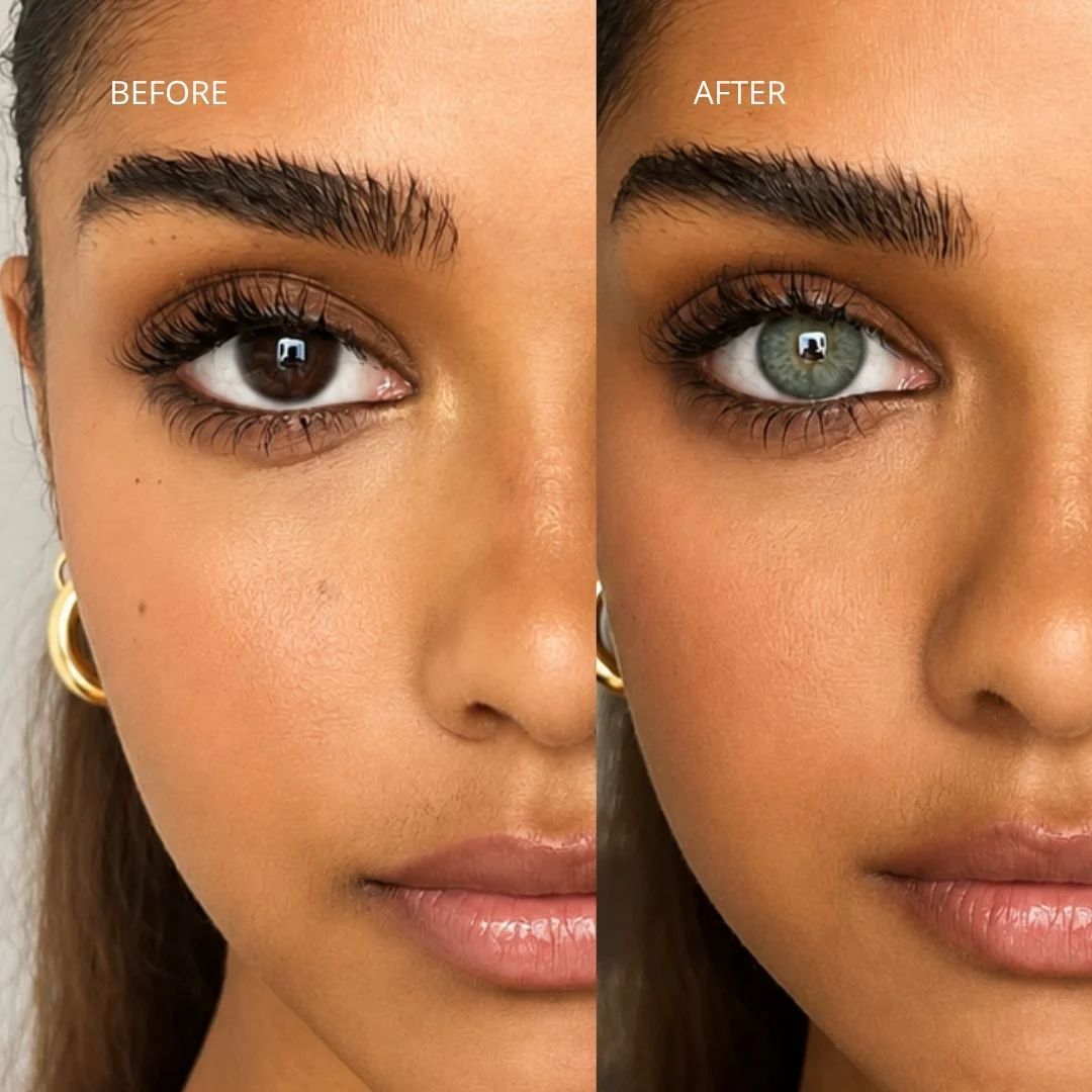 Swati Color Contact Lens - Olivine Green Brown