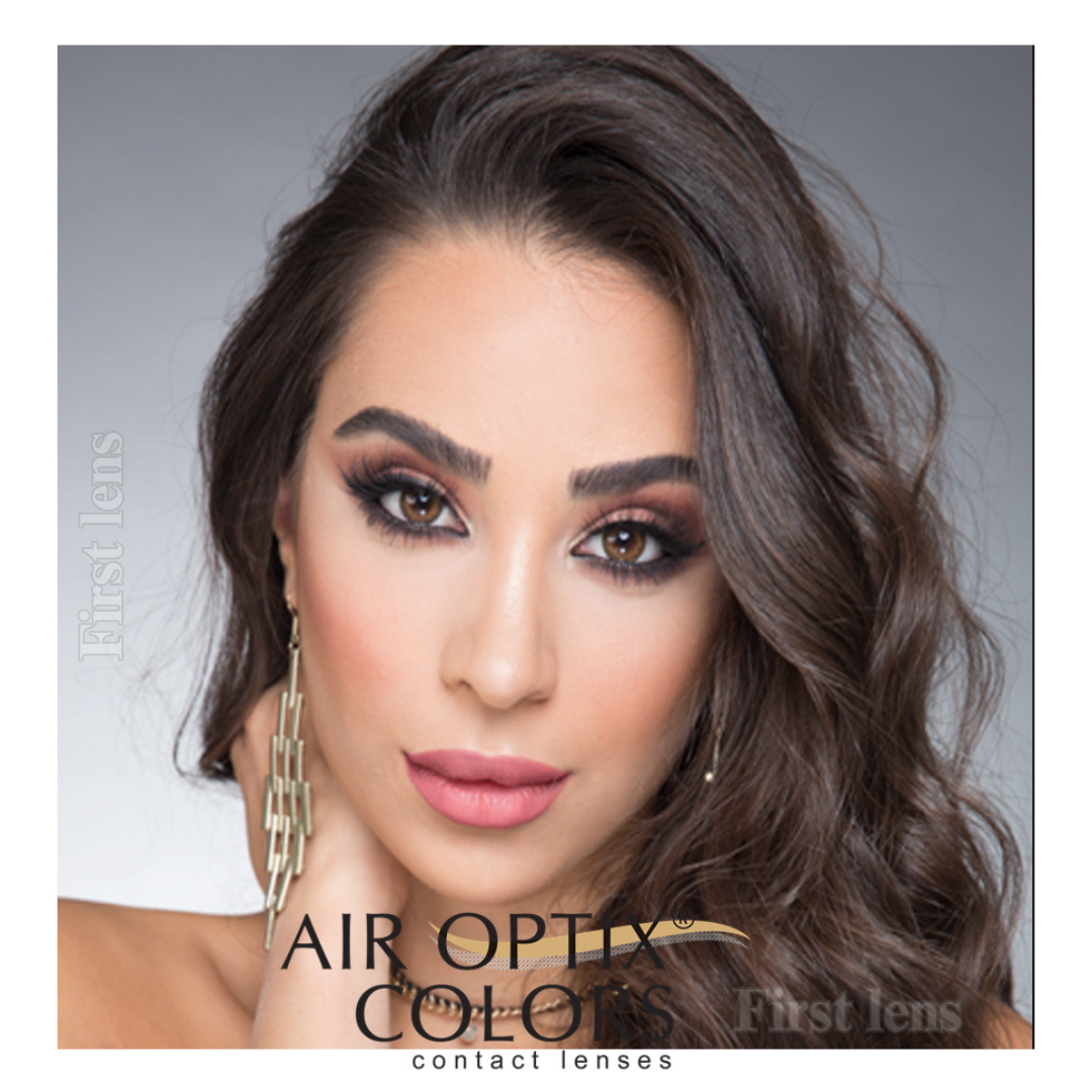 Rich Brown contact lenses close-up from First Lens