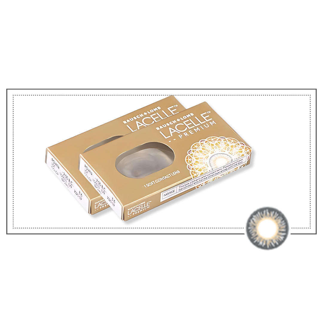 Gray Lacelle Premium Color Contact Lenses by First Lens