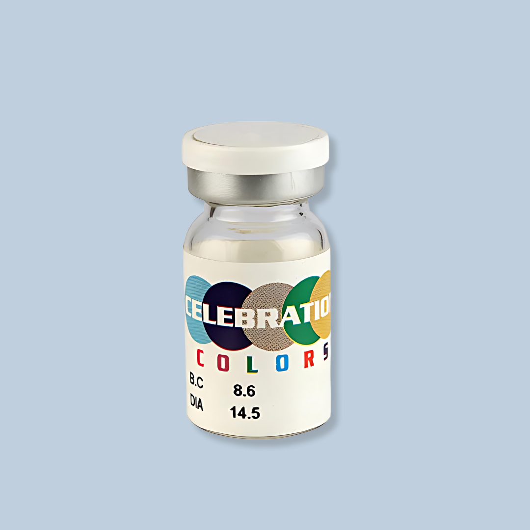 Yearly Peppy Brown Color Contact Lens by Celebration Colors