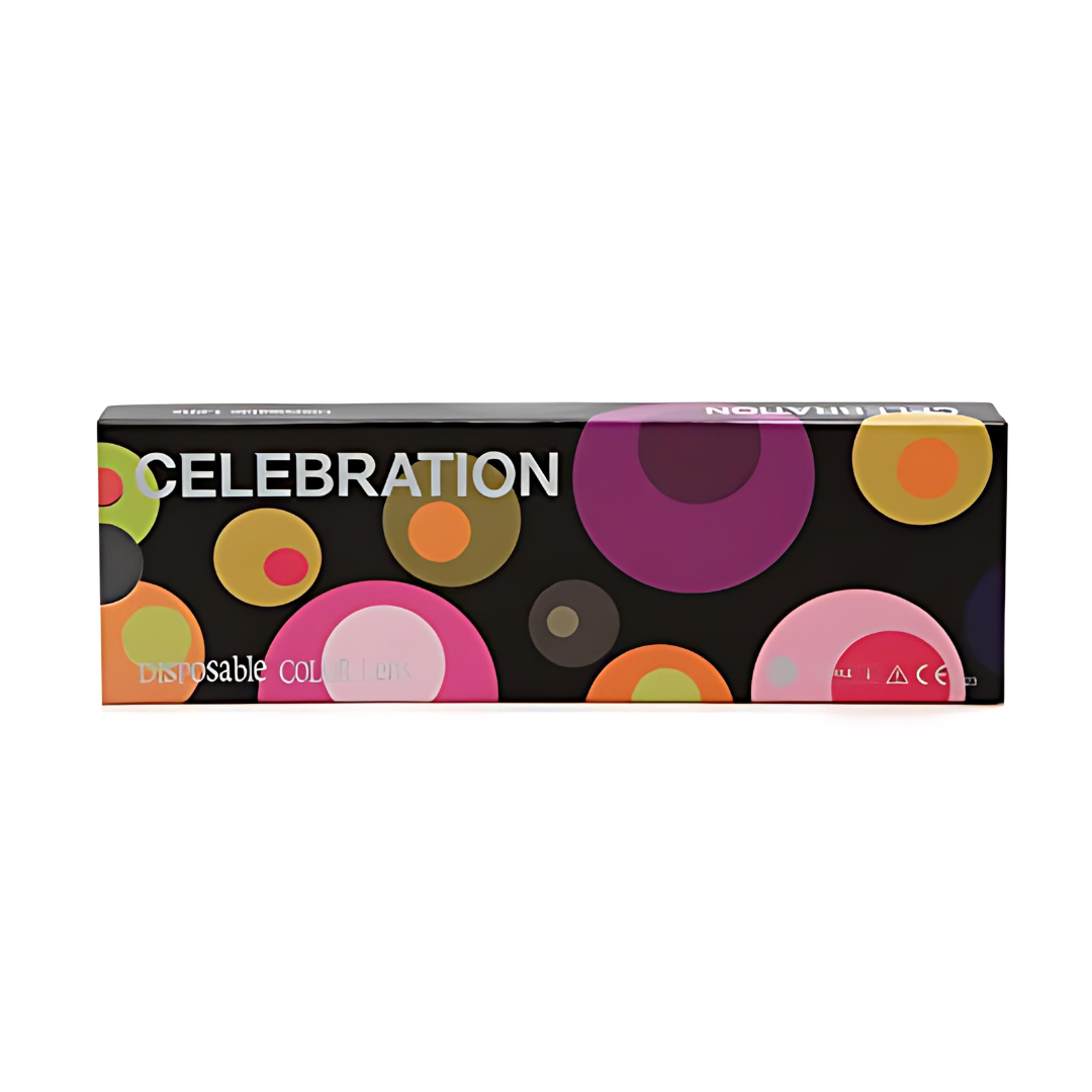First Lens presents Celebration Weekly Premium Color contact lenses in vibrant green, perfect for adding a pop of color to your look.