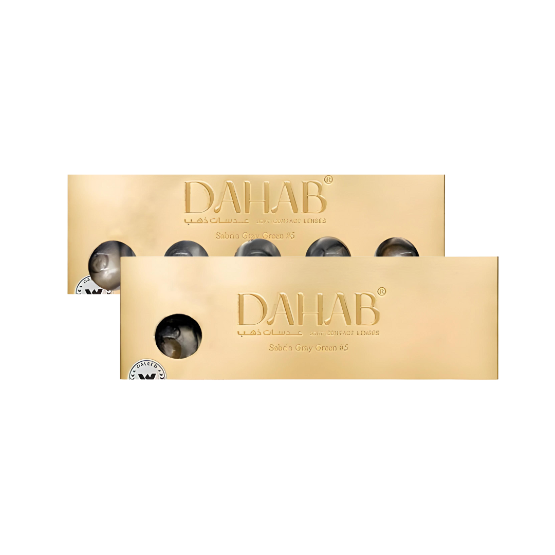 Close-up of First Lens' Dahab One Day Mix Color Lens Combo packaging showcasing vibrant lens colors.