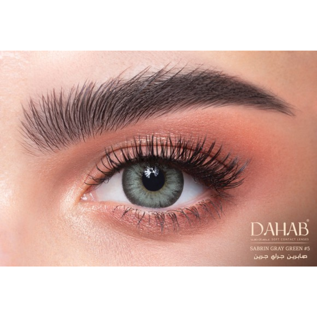 Dahab One Day Sabrin gray green 5 Plano No Power Contact Lens 499Rs