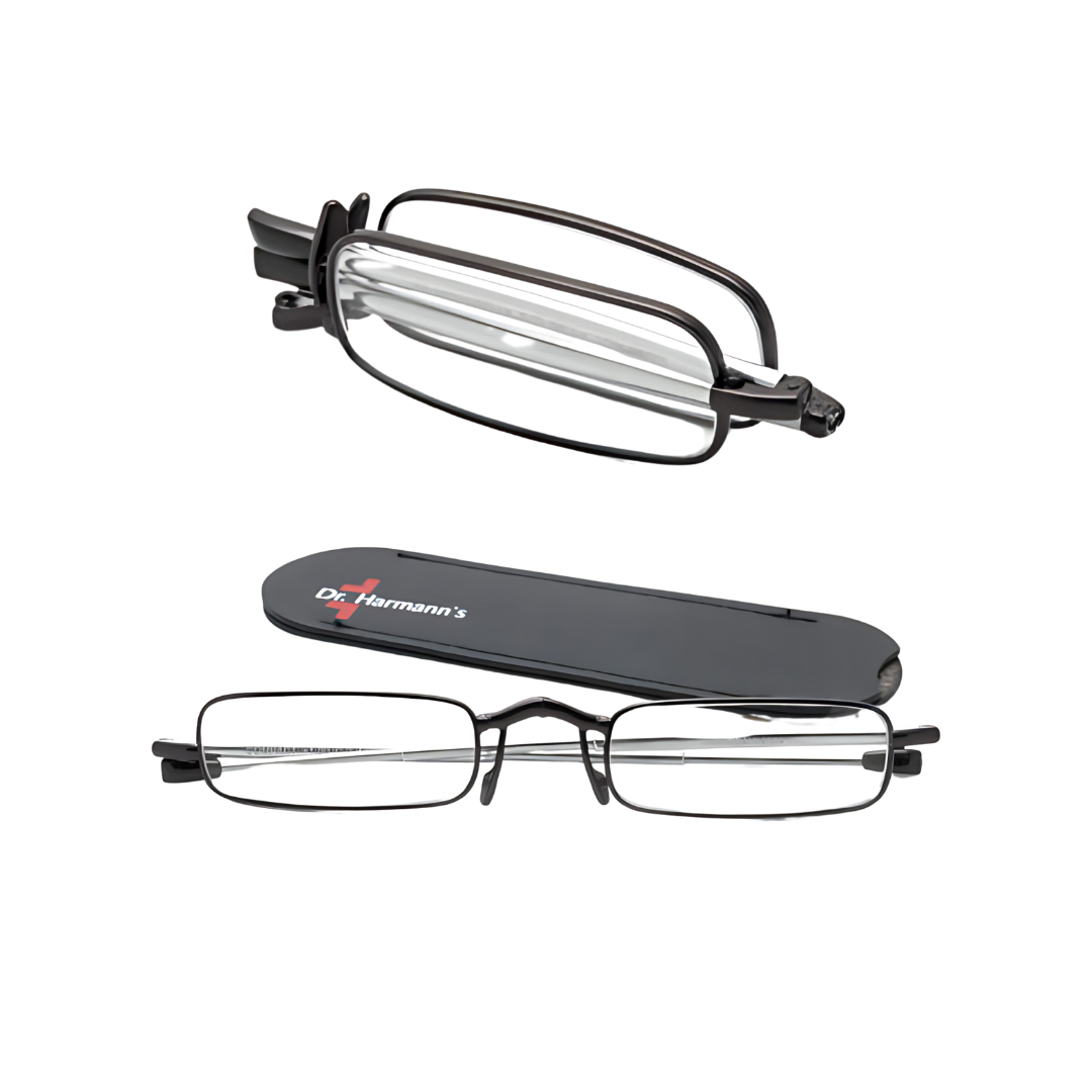 First Lens Dr. Harmanns reading glasses Compact Sleek design for onthego reading glasses