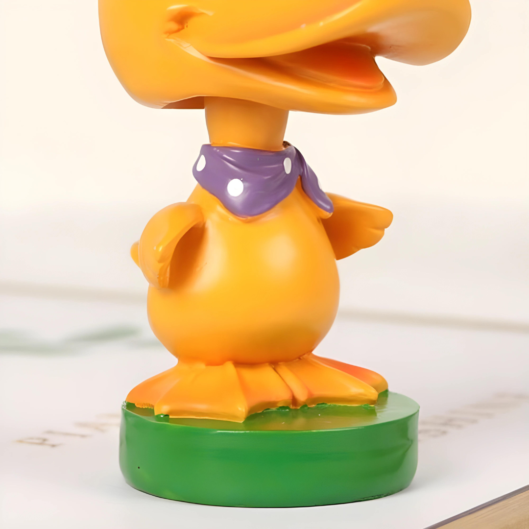 First Lens' display stand for spectacles and sunglasses shaped like a cute duck.