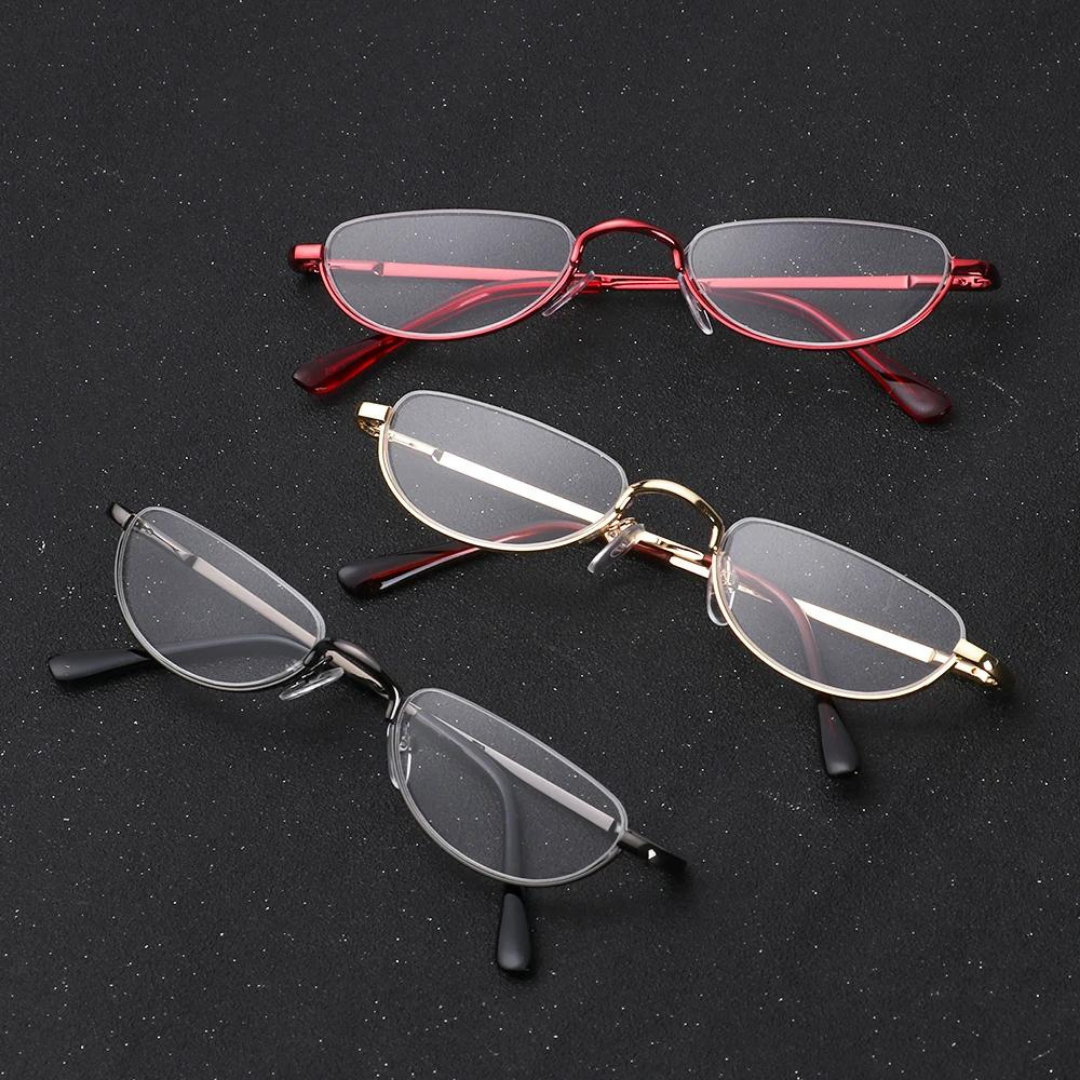 First Lens Agile Oval reading glasses RG_1027 in black frame, front view