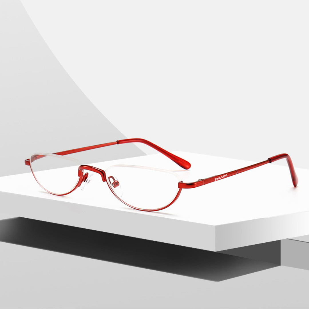 First Lens Agile Oval reading glasses RG_1027 with a stylish carrying case