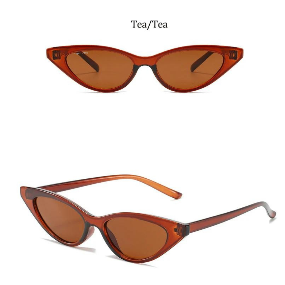 First Lens Cateye Frame Sunglasses 009 Sleek and modern with a geometric frame