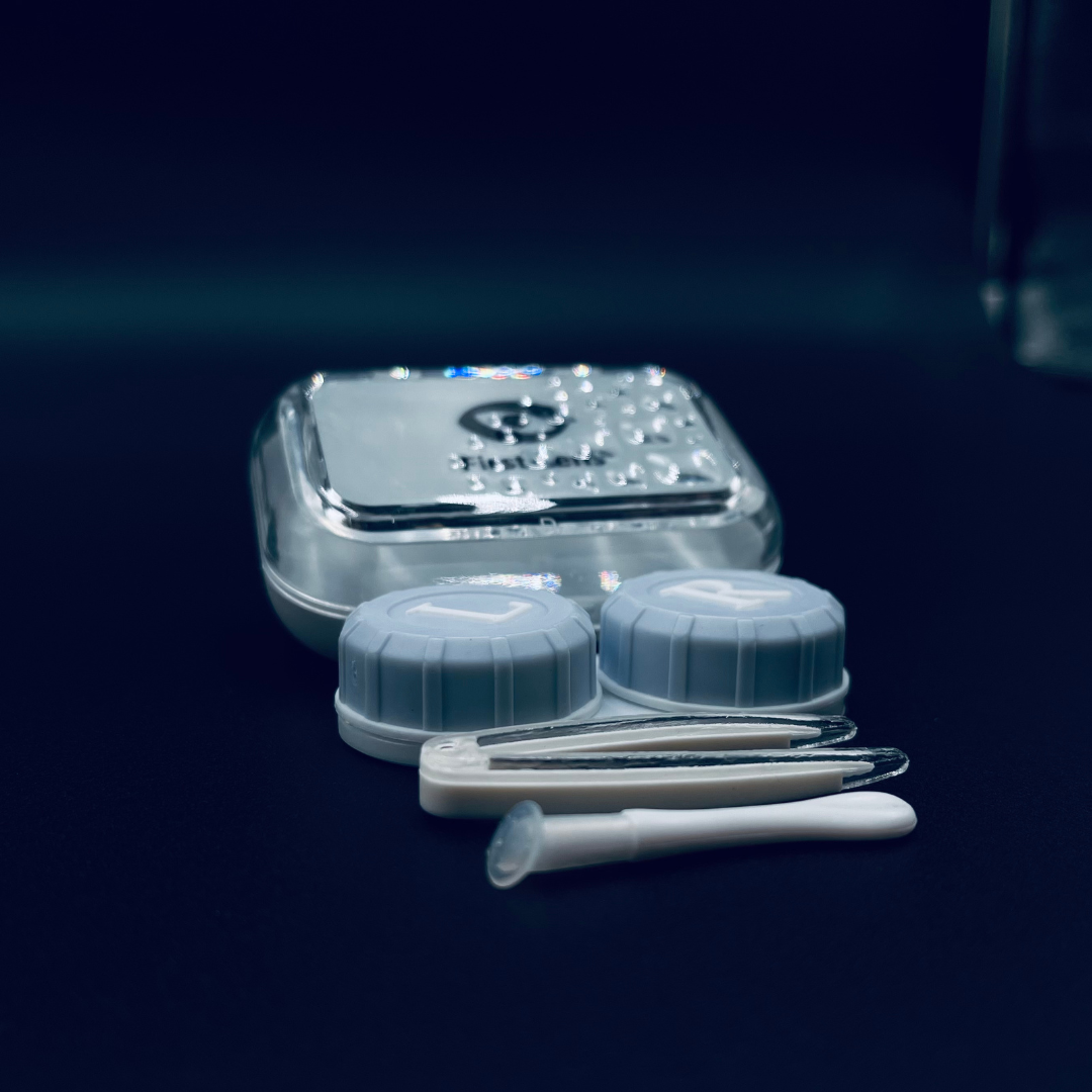 Compact and Clear Contact Lens Case by First Lens