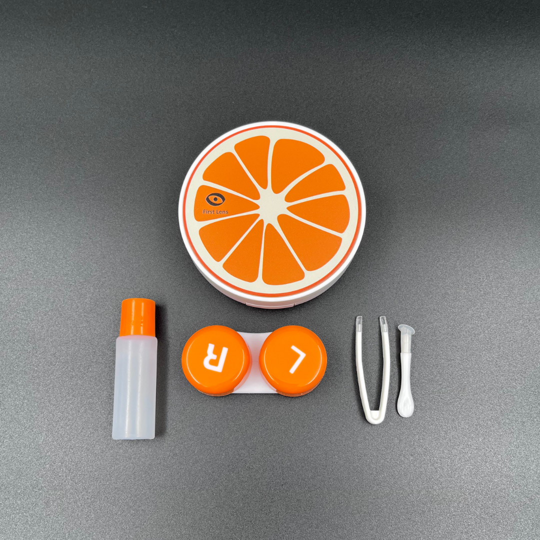 First Lens Fruit Shape Designer Contact Lens Case