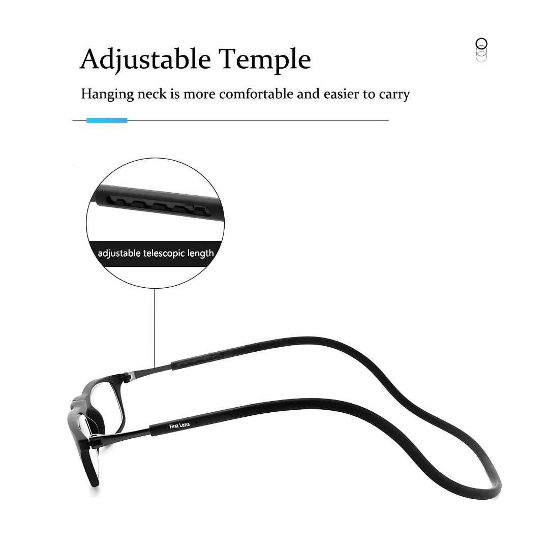 First Lens Magnetic Blue Block Reading Glasses for Reading