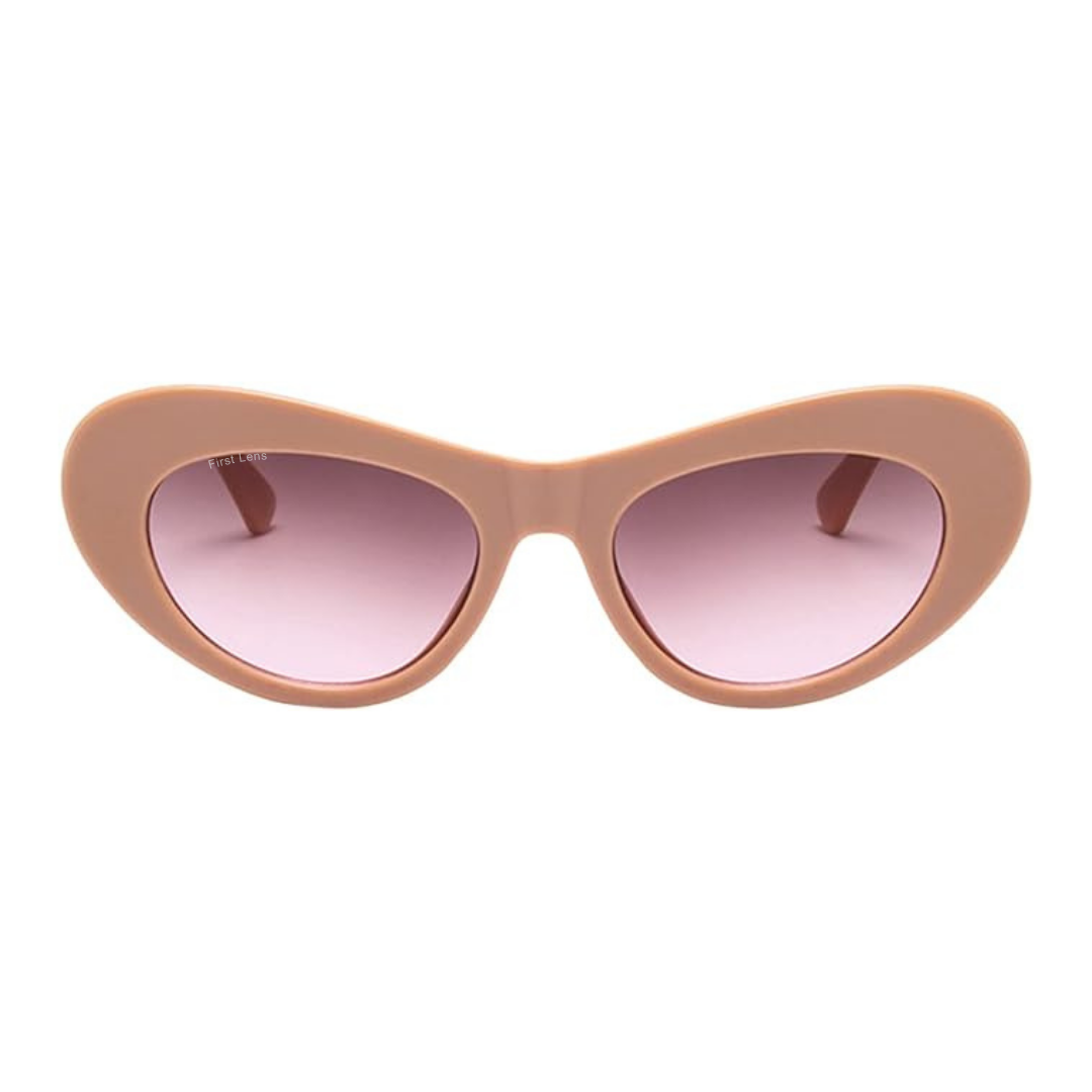 First Lens oval shades in black, offering both style and protection