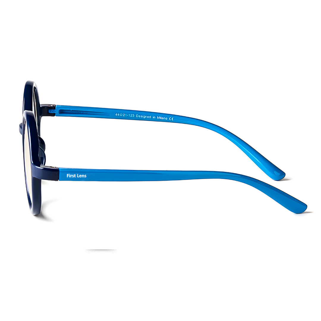 First Lens RoundEye Kids Blue Light Blocking Glasses: a smart choice for parents concerned about blue light exposure.