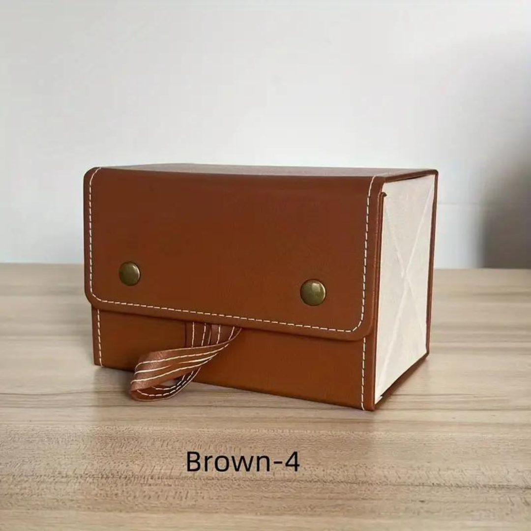 Top-down view of the First Lens Locker, highlighting its spacious compartments for sunglasses storage.