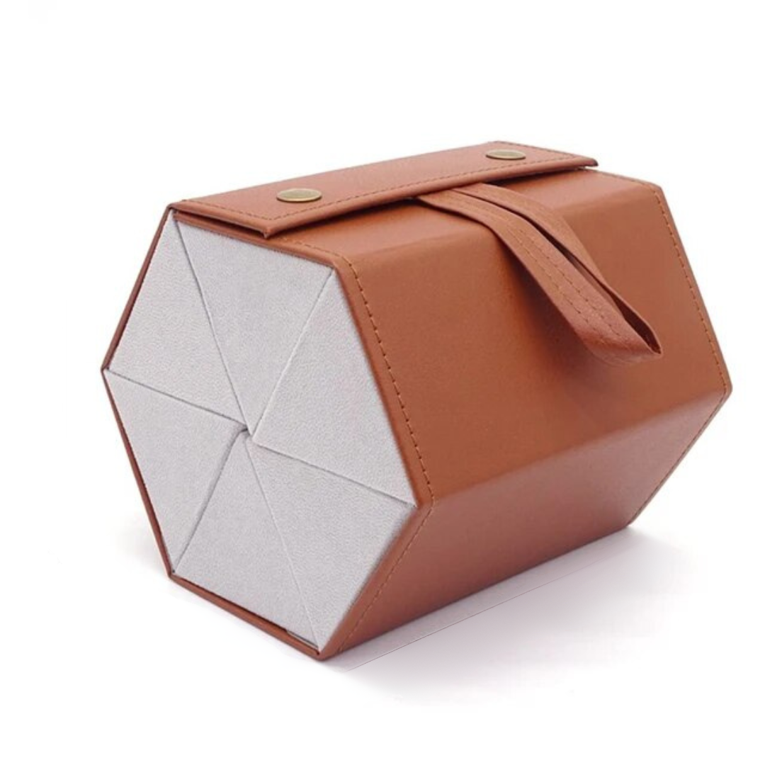 First Lens Contemporary Sunglass Stand: Featuring six compartments for stylish storage