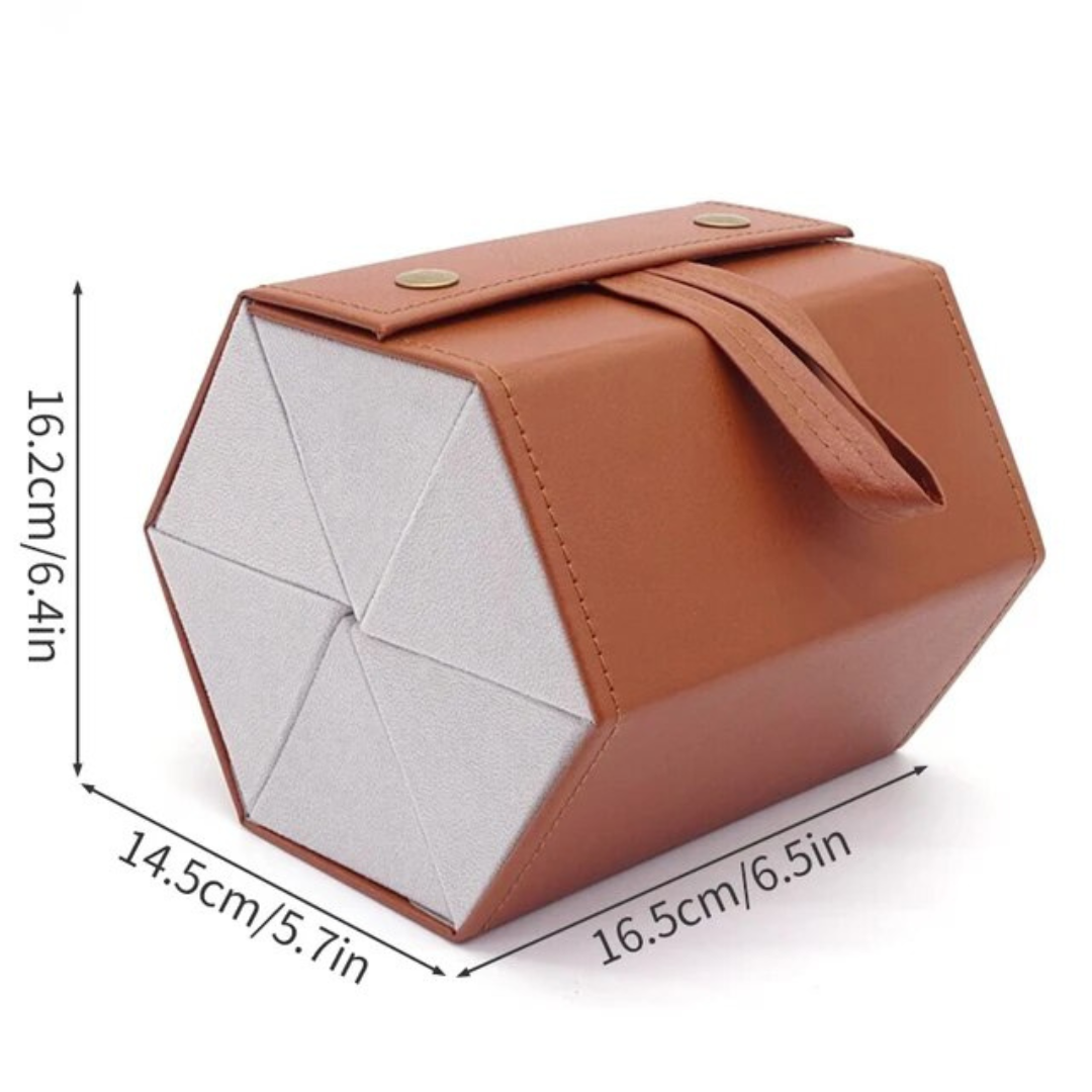 First Lens Elegant Sunglass Organizer: Six dividers for keeping your shades in place