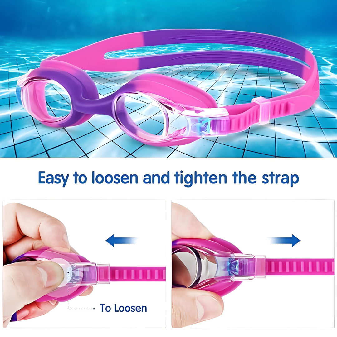 First Lens K001 swimming goggles for kids, the perfect accessory for swim training or leisure.