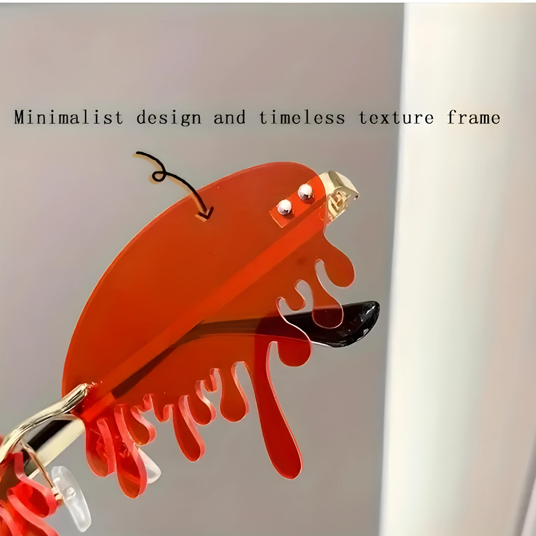 Sleek and modern teardrop sunglasses by First Lens.