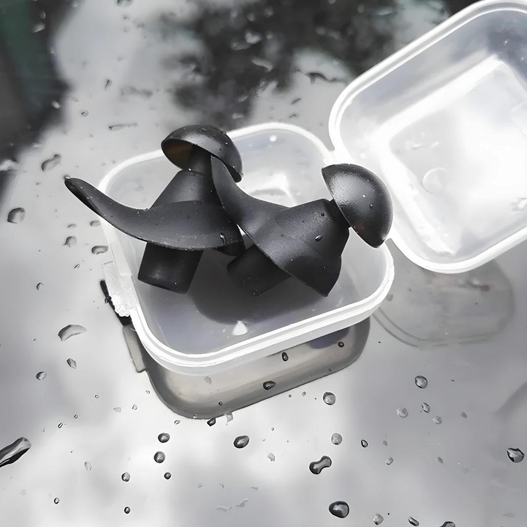 First Lens Earplug for Swimming in Black
