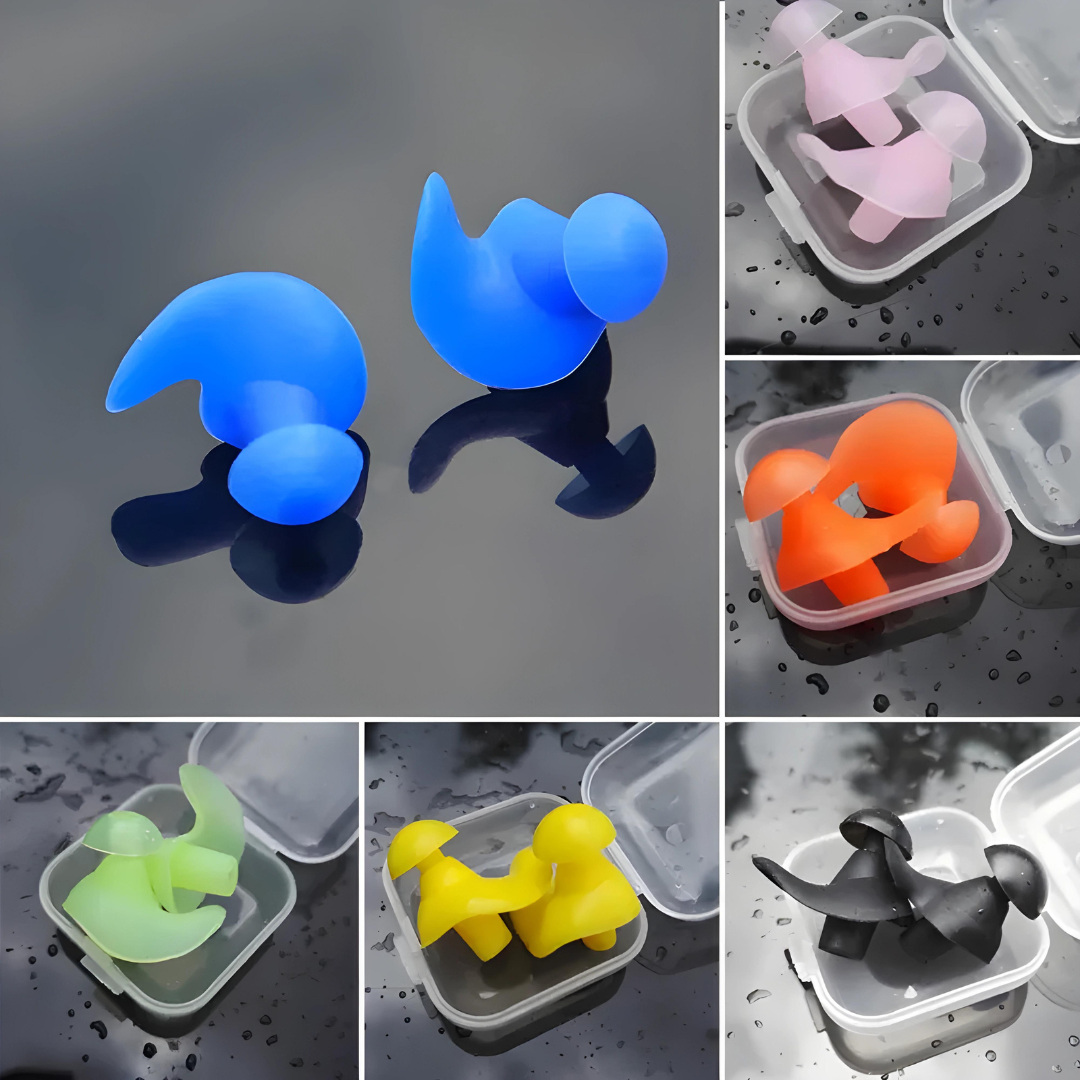First Lens Waterproof Swimming Earplug in Blue
